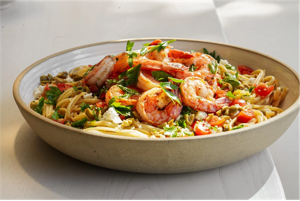 Bowl of Shrimp Linguine